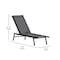 Flash Furniture Black/Black Adjustable Chaise Lounge JJ-LC326-BLK-BLK-GG - alternate 3